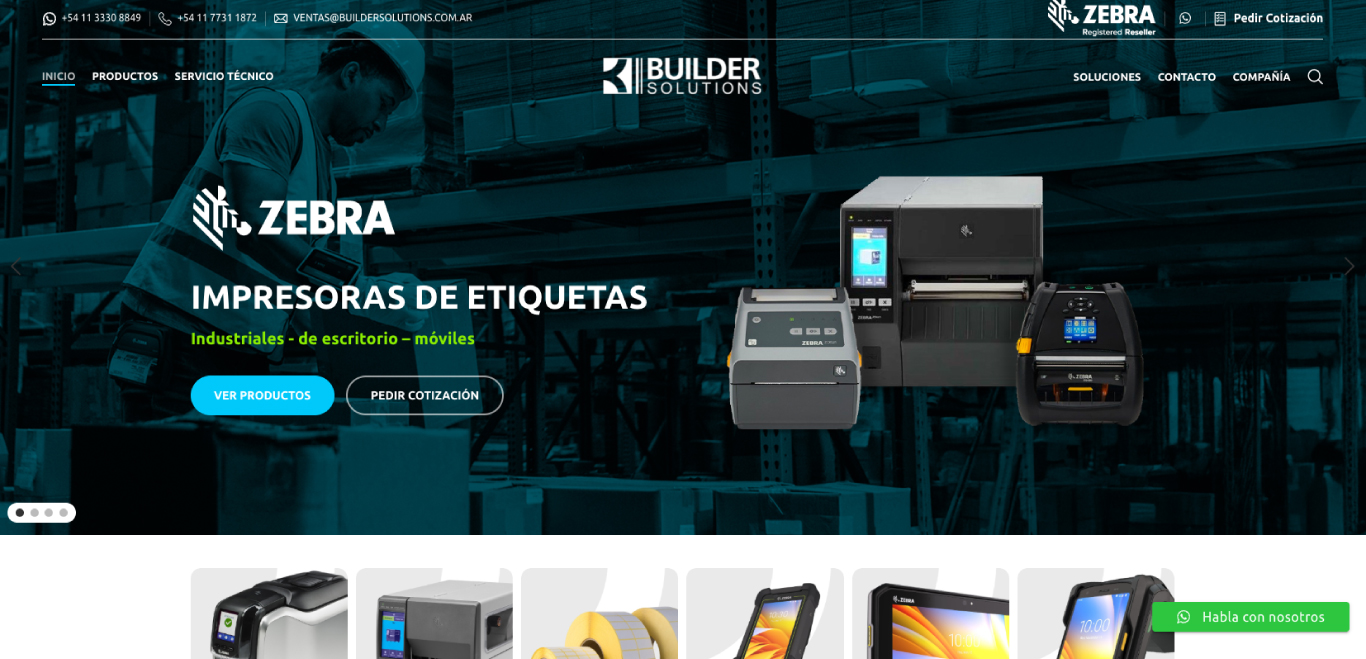 Desarrollo de tienda online – Builder Solutions
